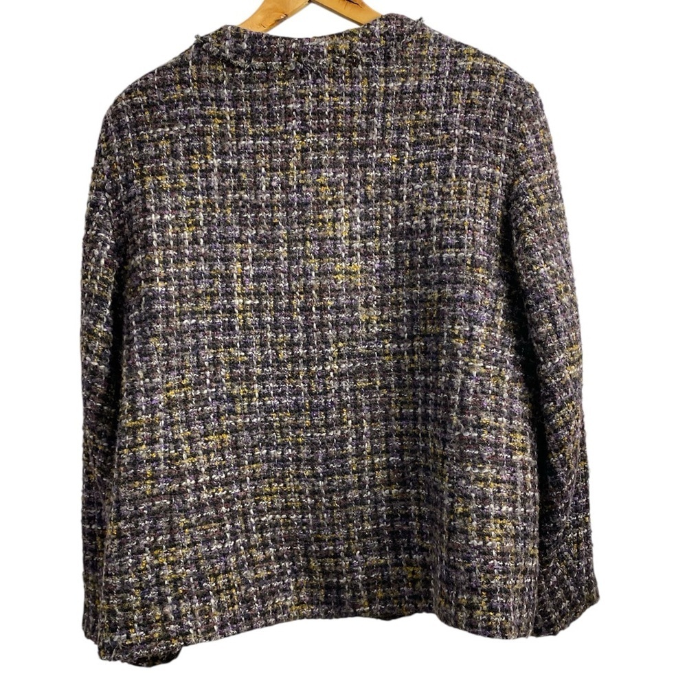 Proportion Multicolor Wool Blend Tweed Blazer - Picture 2 of 11